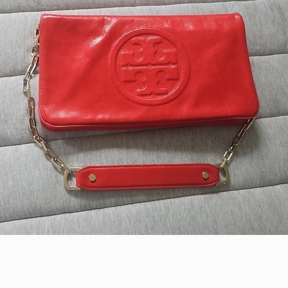 Tory Burch Red Clutch - Picture 3 of 13